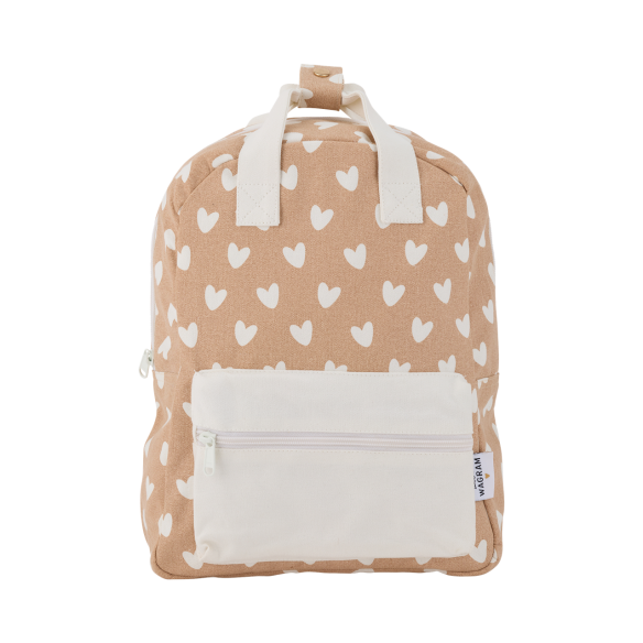 Sac à dos coeurs nougat - Atelier Wagram