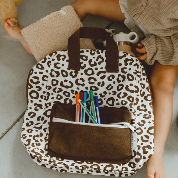 Sac à dos léopard - Atelier Wagram