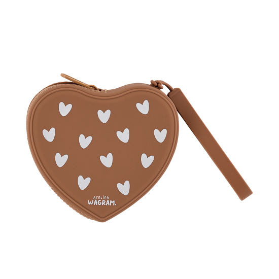 Porte monnaie Coeur Caramel - Atelier Wagram
