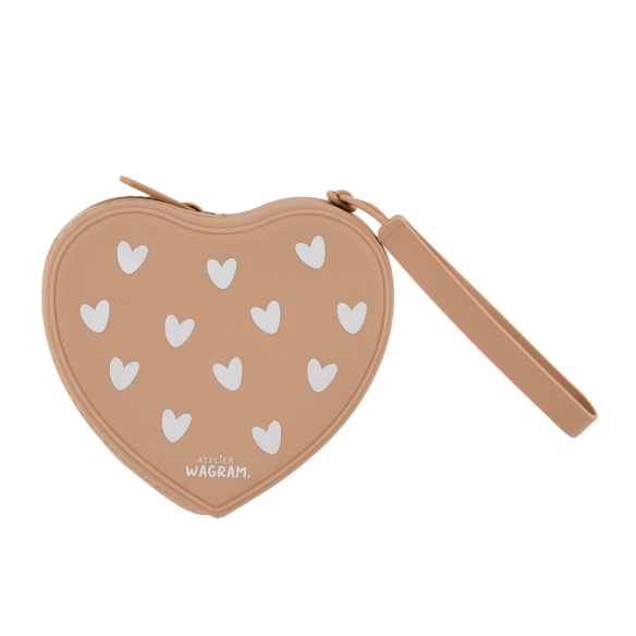 Porte monnaie Coeur Nougat - Atelier Wagram
