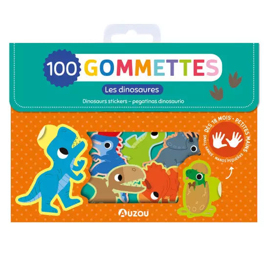 100 GOMMETTES - LES DINOSAURES