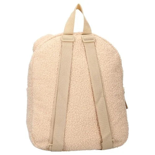 Sac à dos enfant – ourson bouclette beige personnalisable