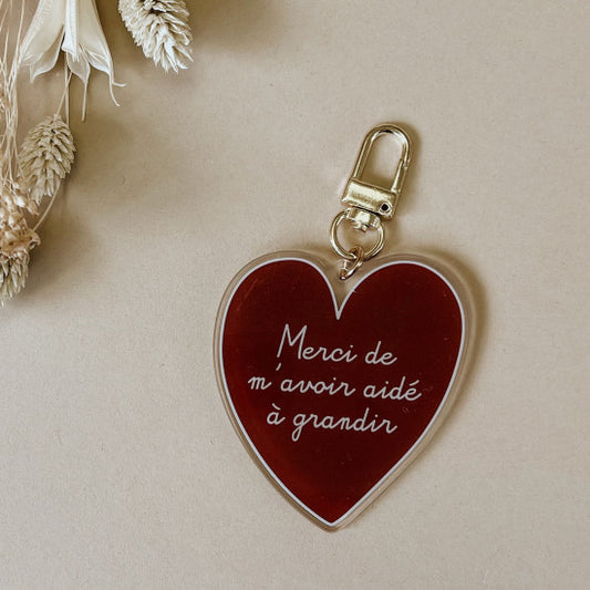 Porte clé - Merci de m’avoir aidé à grandir - Atelier Wagram