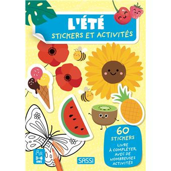 Livres d'activités et stickers  - L'été - Sassi