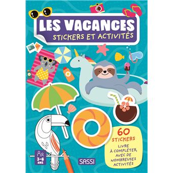 Livres d'activités et stickers - Les vacances - Sassi