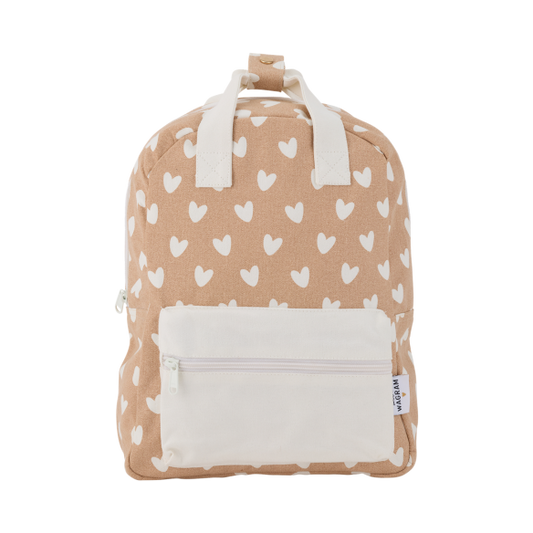 Sac à dos coeurs nougat - Atelier Wagram
