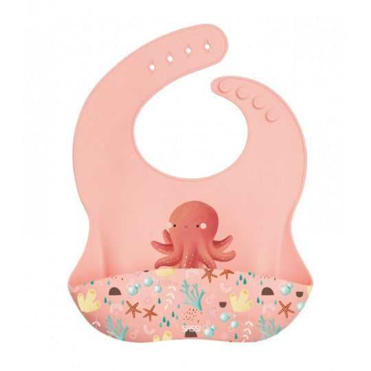 Bavoir en silicone SASSI Slurpy l'Octopus