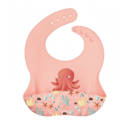 Bavoir en silicone SASSI Slurpy l'Octopus