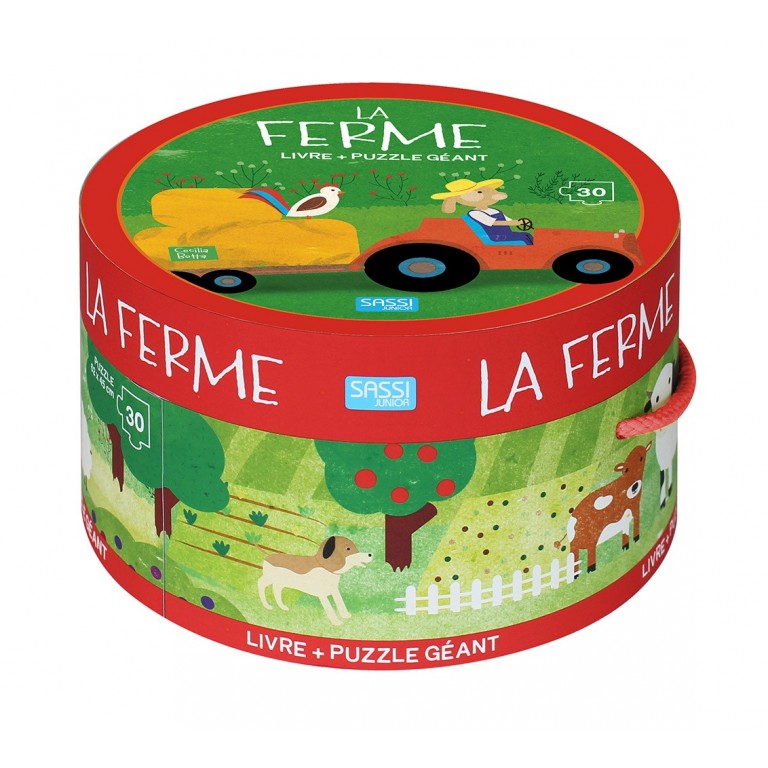 Puzzle + Livre La ferme - Sassi