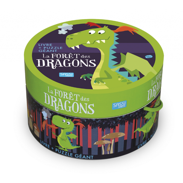 Puzzle + Livre La forêt des dragons - Sassi