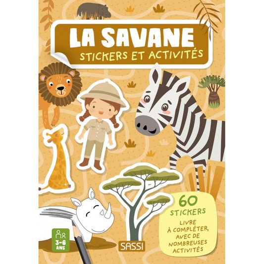 La savane - Stickers et activités