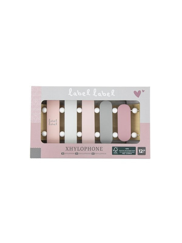 XYLOPHONE EN BOIS - ROSE - Label Label