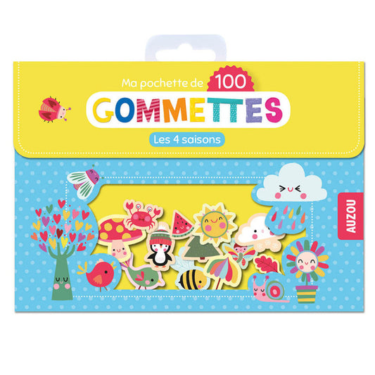 Ma pochette de 100 gommettes | Les 4 saisons