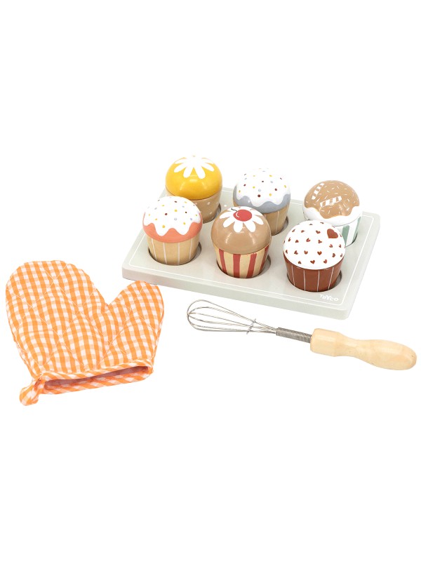 Ensemble de cupcakes en bois - Tryco