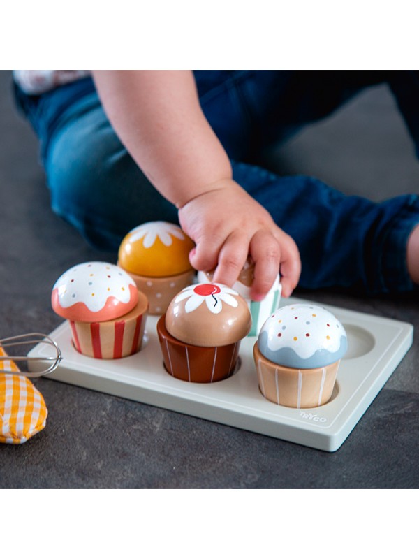 Ensemble de cupcakes en bois - Tryco