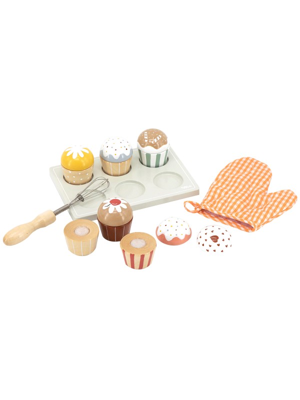 Ensemble de cupcakes en bois - Tryco